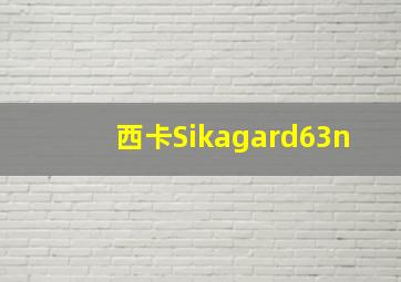 西卡Sikagard63n