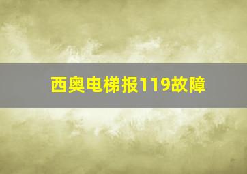 西奥电梯报119故障