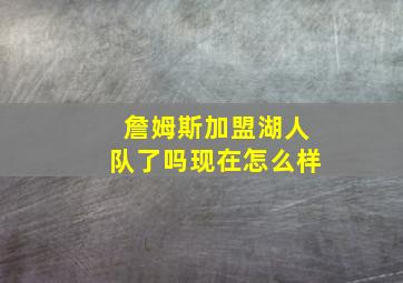 詹姆斯加盟湖人队了吗现在怎么样