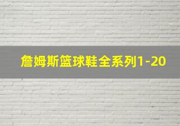 詹姆斯篮球鞋全系列1-20