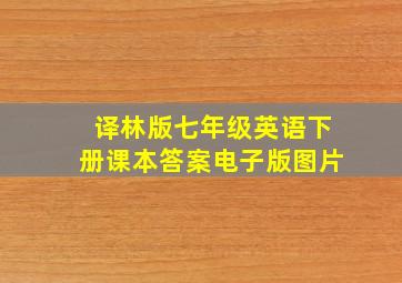 译林版七年级英语下册课本答案电子版图片