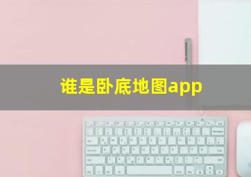 谁是卧底地图app