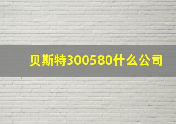 贝斯特300580什么公司