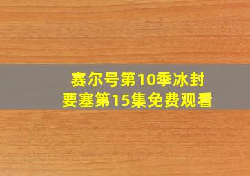 赛尔号第10季冰封要塞第15集免费观看