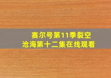 赛尔号第11季裂空沧海第十二集在线观看