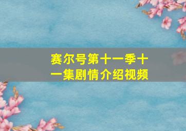 赛尔号第十一季十一集剧情介绍视频