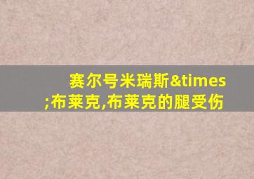 赛尔号米瑞斯×布莱克,布莱克的腿受伤