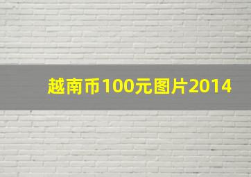 越南币100元图片2014