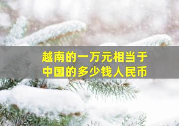 越南的一万元相当于中国的多少钱人民币