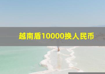 越南盾10000换人民币