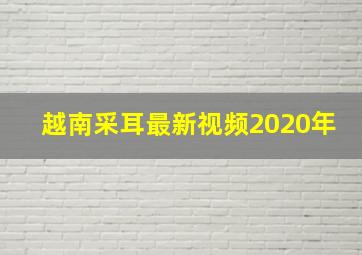 越南采耳最新视频2020年