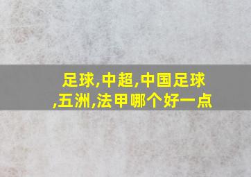 足球,中超,中国足球,五洲,法甲哪个好一点