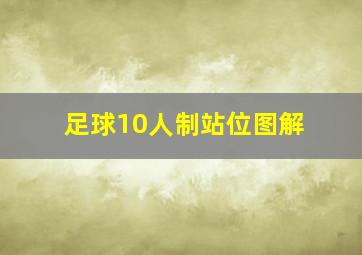 足球10人制站位图解