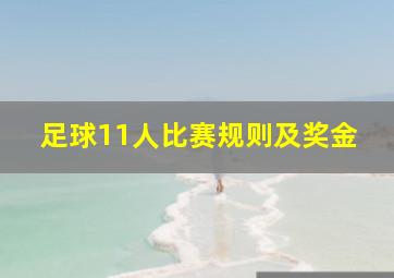 足球11人比赛规则及奖金