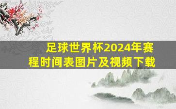 足球世界杯2024年赛程时间表图片及视频下载