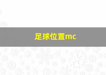 足球位置mc