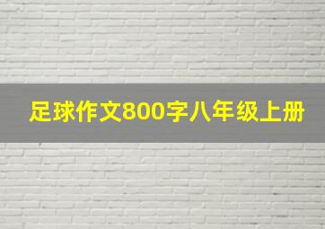 足球作文800字八年级上册