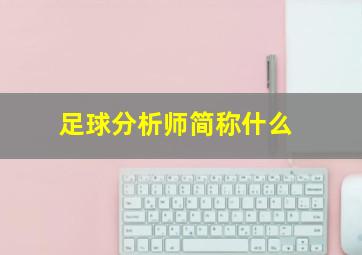 足球分析师简称什么