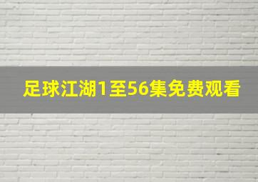 足球江湖1至56集免费观看