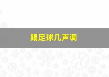 踢足球几声调