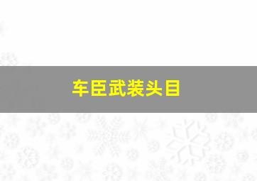 车臣武装头目