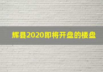 辉县2020即将开盘的楼盘