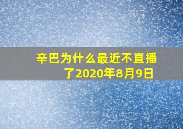 辛巴为什么最近不直播了2020年8月9日