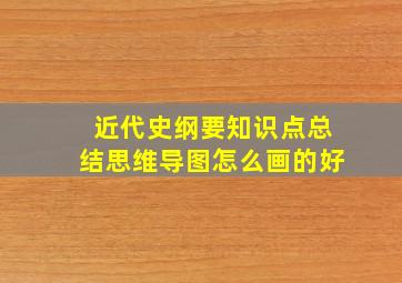 近代史纲要知识点总结思维导图怎么画的好