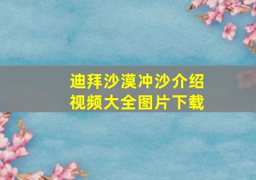 迪拜沙漠冲沙介绍视频大全图片下载