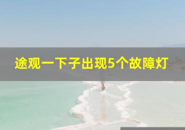 途观一下子出现5个故障灯