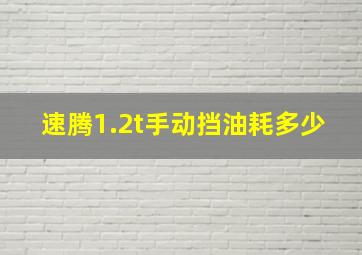 速腾1.2t手动挡油耗多少