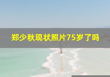 郑少秋现状照片75岁了吗