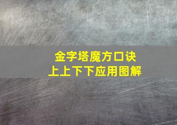 金字塔魔方口诀上上下下应用图解