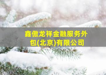 鑫傲龙祥金融服务外包(北京)有限公司