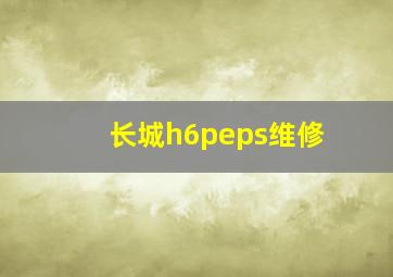 长城h6peps维修