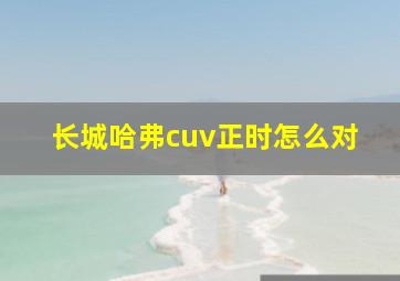 长城哈弗cuv正时怎么对