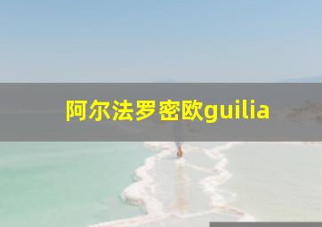 阿尔法罗密欧guilia