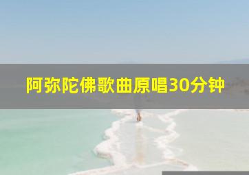 阿弥陀佛歌曲原唱30分钟