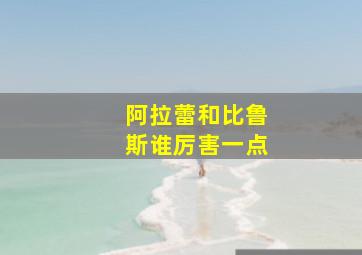 阿拉蕾和比鲁斯谁厉害一点