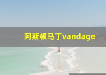 阿斯顿马丁vandage