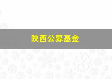 陕西公募基金