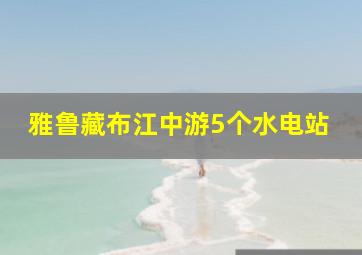 雅鲁藏布江中游5个水电站