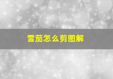 雪茄怎么剪图解