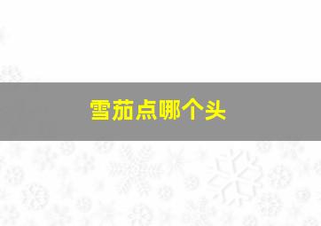 雪茄点哪个头