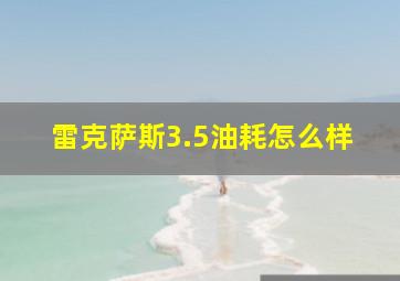 雷克萨斯3.5油耗怎么样