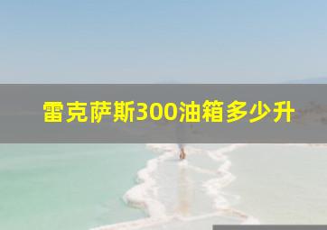 雷克萨斯300油箱多少升