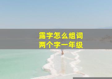 露字怎么组词两个字一年级