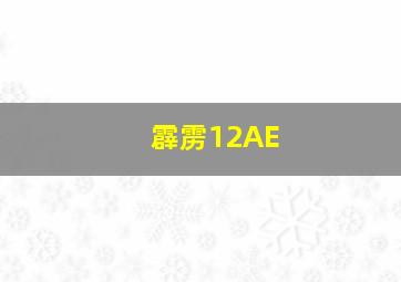 霹雳12AE