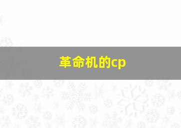 革命机的cp