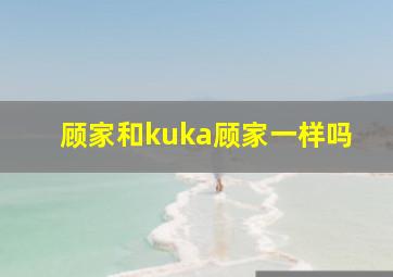 顾家和kuka顾家一样吗